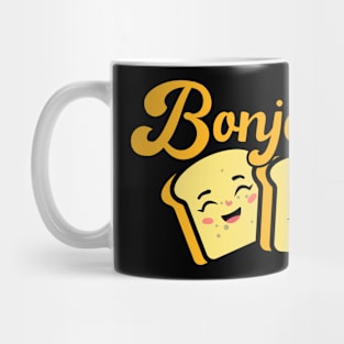 Bonjour French Toast, for toast lovers, wake up with bonjour toast, Mug